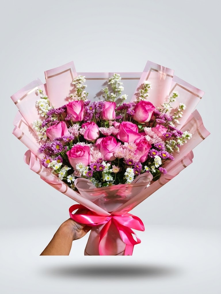 Buket Mawar Pink Romantis Eksklusif