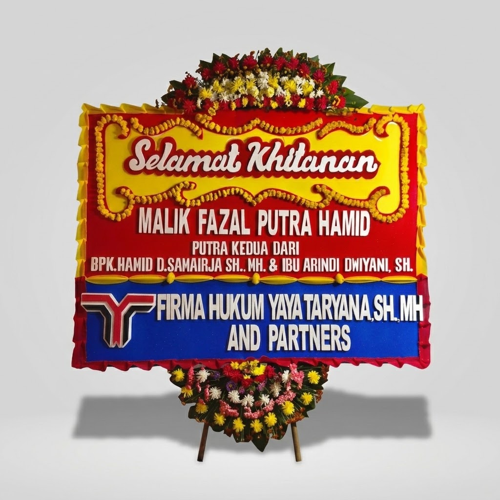 Bunga Papan Happy Wedding