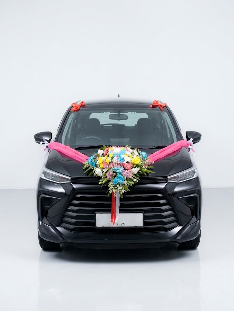 Dekorasi Mobil Bunga Meriah